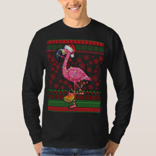 T-shirt Flamant rose Taco Santa Hat Mexicain Tacos Noël la