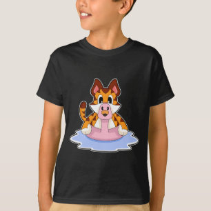 T-shirt Flamant rose tigre