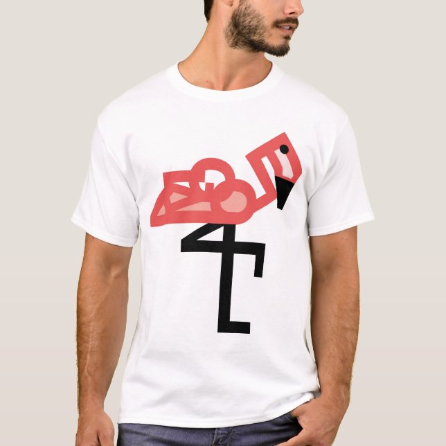 T-shirt FLAMANT ROSE ToldemArt (Devant)