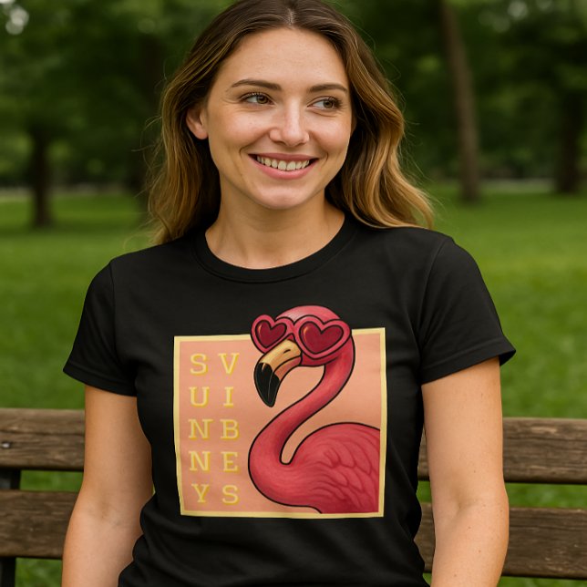 T-shirt Flamant Rose Vibes Ensoleillées (Créateur téléchargé)