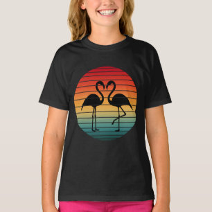 T-shirt flamant rose vintage