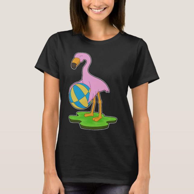 T-shirt Flamant rose Water polo (Devant)