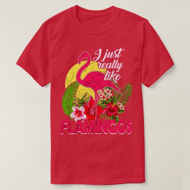T-shirt Flamants roses (Design devant)