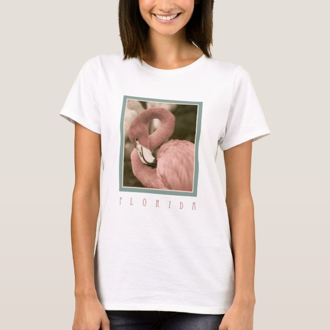 T-shirt Flamants roses de Floride (Devant)