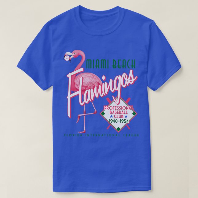 T-shirt Flamants roses de Miami Beach (Design devant)