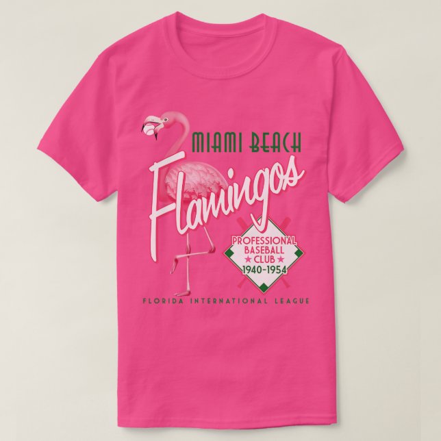 T-shirt Flamants roses de Miami Beach (Design devant)