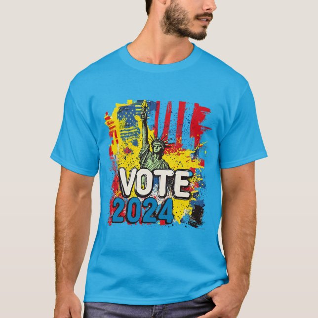 T-shirt flambeau pour l'élection 2024 (Devant)