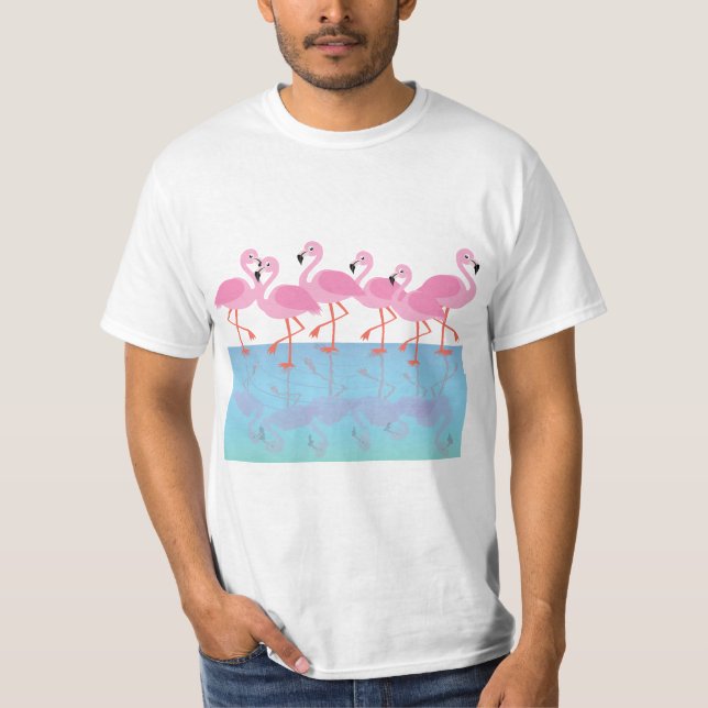 T-shirt Flamboyance de flamants roses (Devant)