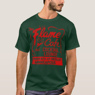 T-shirt Flame Cafe et Cocktail Lounge Retro Defunct M