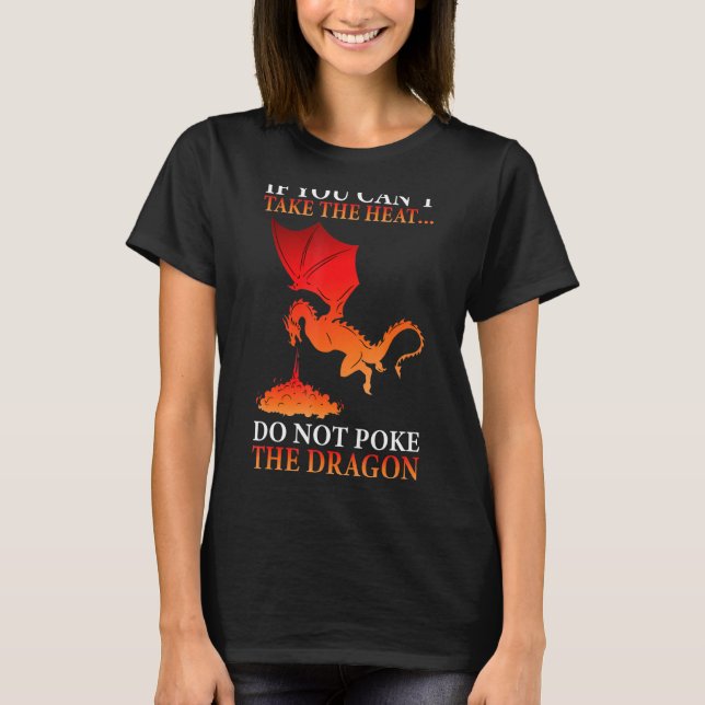 T-shirt Flame de dragon cool Speying Flying Mythical Creat (Devant)