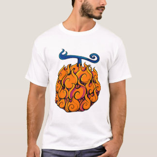 T-shirt Flame Fruit Graphic Tee  Fiery Tropical Fruit