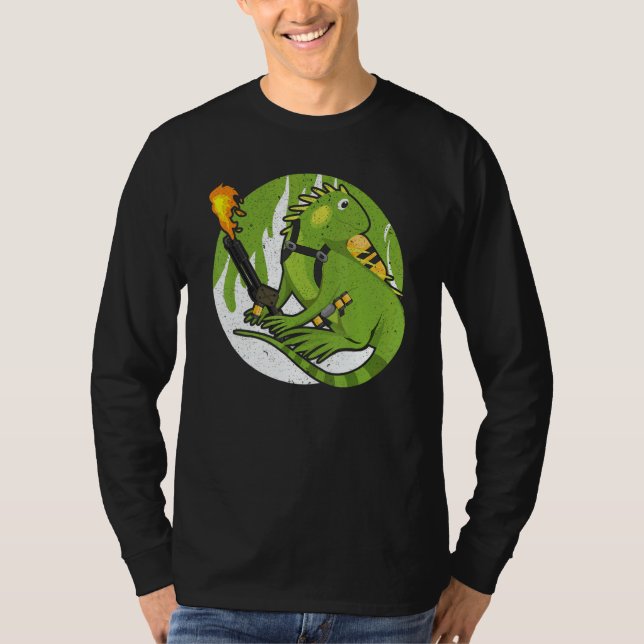T-shirt Flame Thrower  Flamethrower Hot Burn Dragon (Devant)