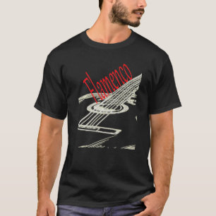 T-shirt Flamenco Acoustic Guitar Player