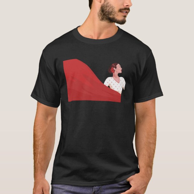 T-shirt Flamenco dancer artwork (Devant)