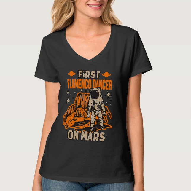 T-shirt Flamenco Dancer Astronaut (Devant)
