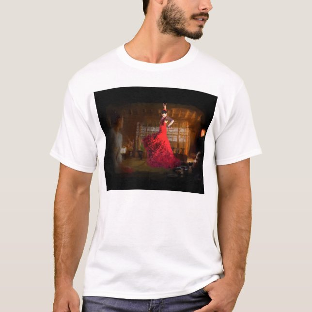 T-shirt Flamenco dans une maison de thé (Devant)
