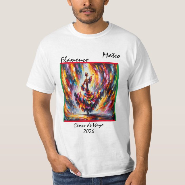 T-shirt "Flamenco" personnalisable (Devant)