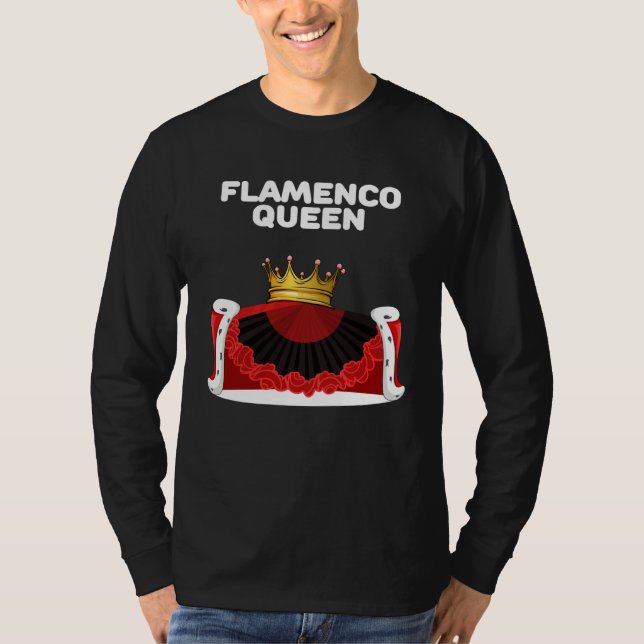 T-shirt Flamenco Queen Girls Flamenco  Womens Flamenco (Devant)