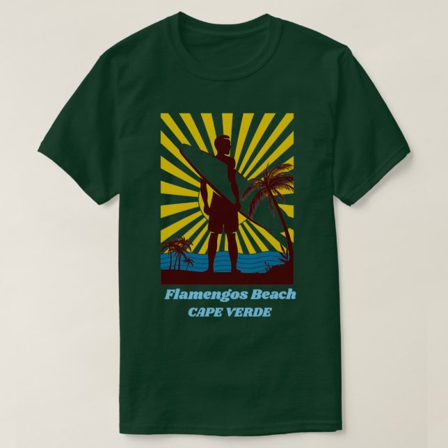 T-shirt Flamengos Beach pour les amateurs de vacances sur  (Design devant)