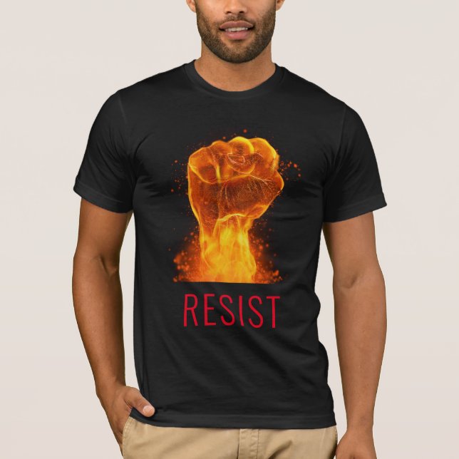 T-shirt Flamer résistance à la poitrine personnalisable (Devant)