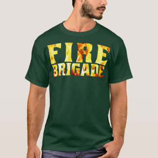 T-shirt Flames de la brigade d'incendie Idée cadeau pompie
