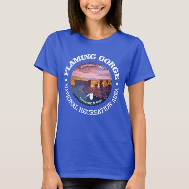 T-shirt Flaming Gorge NRA (rd) (Devant)