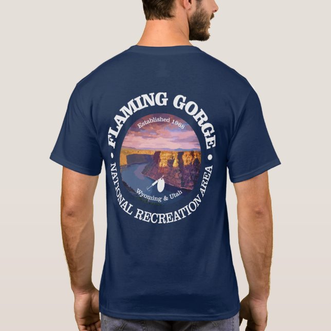 T-shirt Flaming Gorge NRA (rd) (Dos)