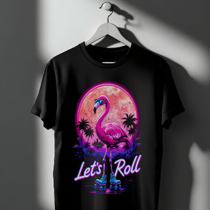 T-shirt Flamingo à roulettes