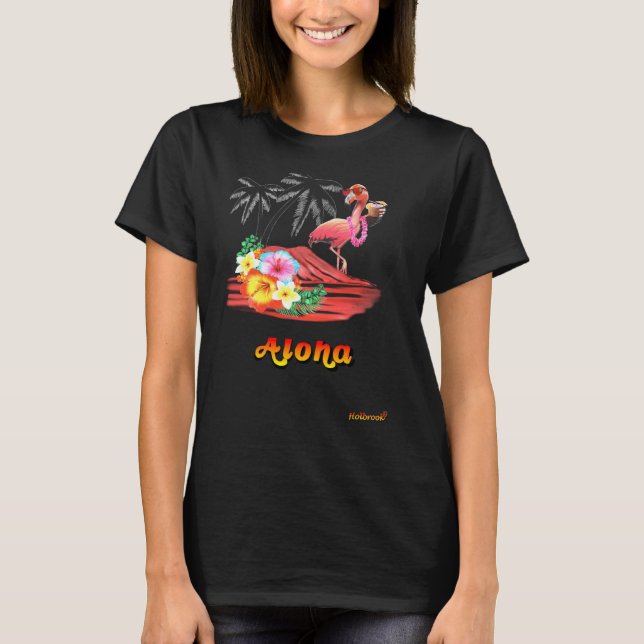 T-SHIRT FLAMINGO ALOHA (Devant)