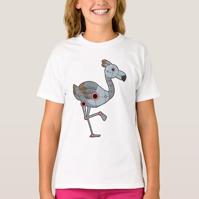 T-shirt Flamingo as Robot (Devant)