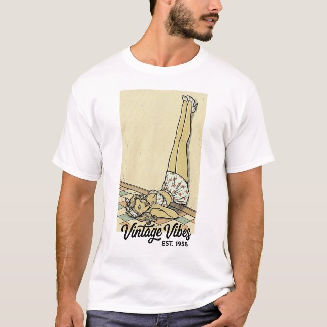 T-shirt Flamingo Crush Pin-Up (Devant)