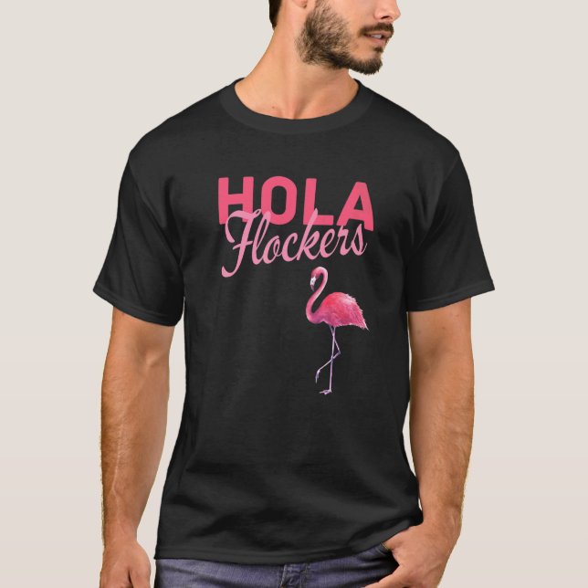 T-shirt Flamingo de Hola Flockers (Devant)