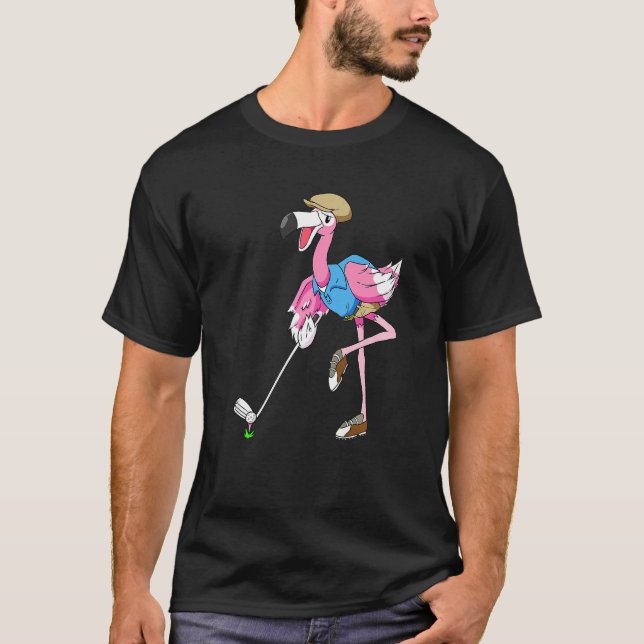 T-shirt Flamingo Golf Vacation  Golfing Club (Devant)