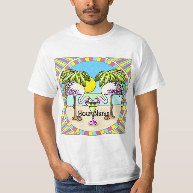 T-shirt Flamingo Margarita  (Devant)