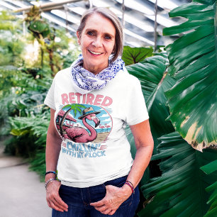 T-shirt Flamingo Plage Tropicale Retraite Humour