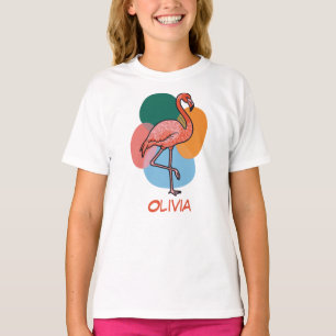 T-shirt Flamingo Pop art coloré