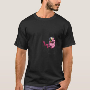 T-shirt Flamingo Rose Drôle Pour Femmes Dans Votre Pochett