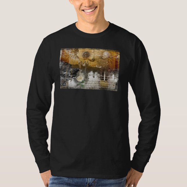 T-SHIRT FLAMME DE BLANC DE RAVEN (Devant)