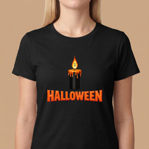 T-shirt Flamme de Bougie d'Halloween