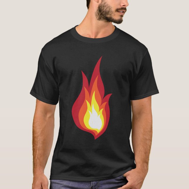 T-shirt Flamme de costume du feu - elle rougeoie des feux (Devant)
