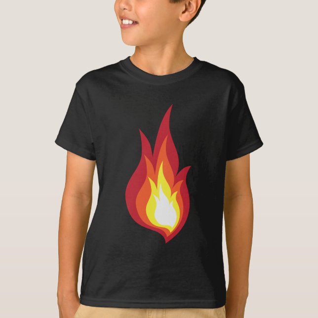 T-shirt Flamme de costume du feu - elle rougeoie des feux (Devant)