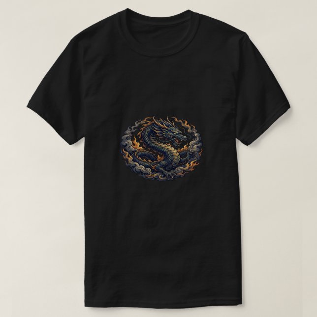 T-shirt Flamme de dragon (Design devant)