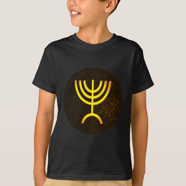 T-shirt Flamme de la Menorah (Devant)