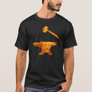 T-shirt Flamme de l'enclume et du marteau de forgeron