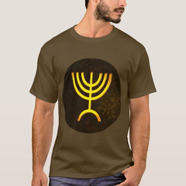 T-shirt Flamme de Menorah (Devant)