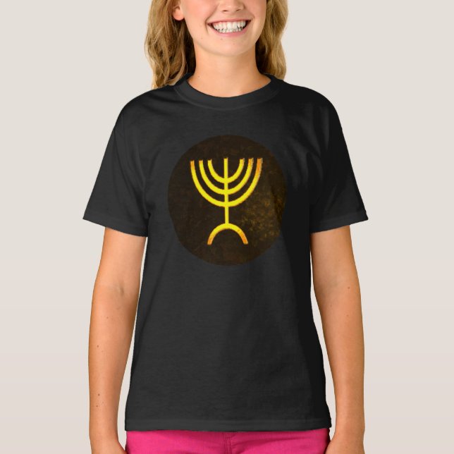 T-shirt Flamme de Menorah (Devant)