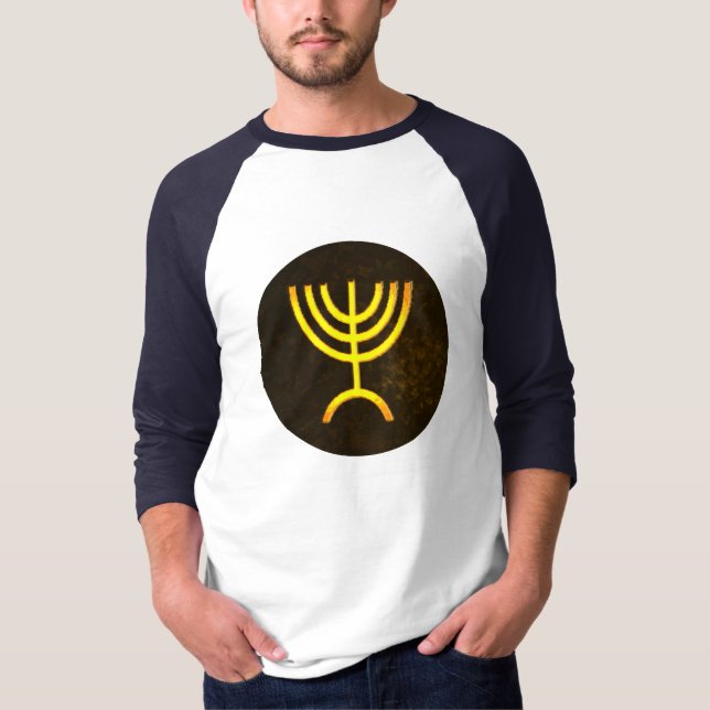 T-shirt Flamme de Menorah (Devant)