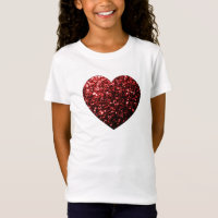 Flamme de parties scintillant de coeur rouge foncé