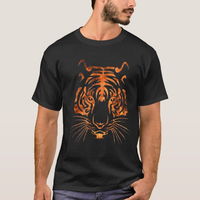 T-shirt Flamme de tigre (Devant)