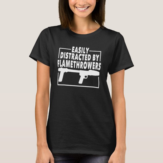 T-shirt Flamme lance-flammes lance-flammes lance-flammes (Devant)